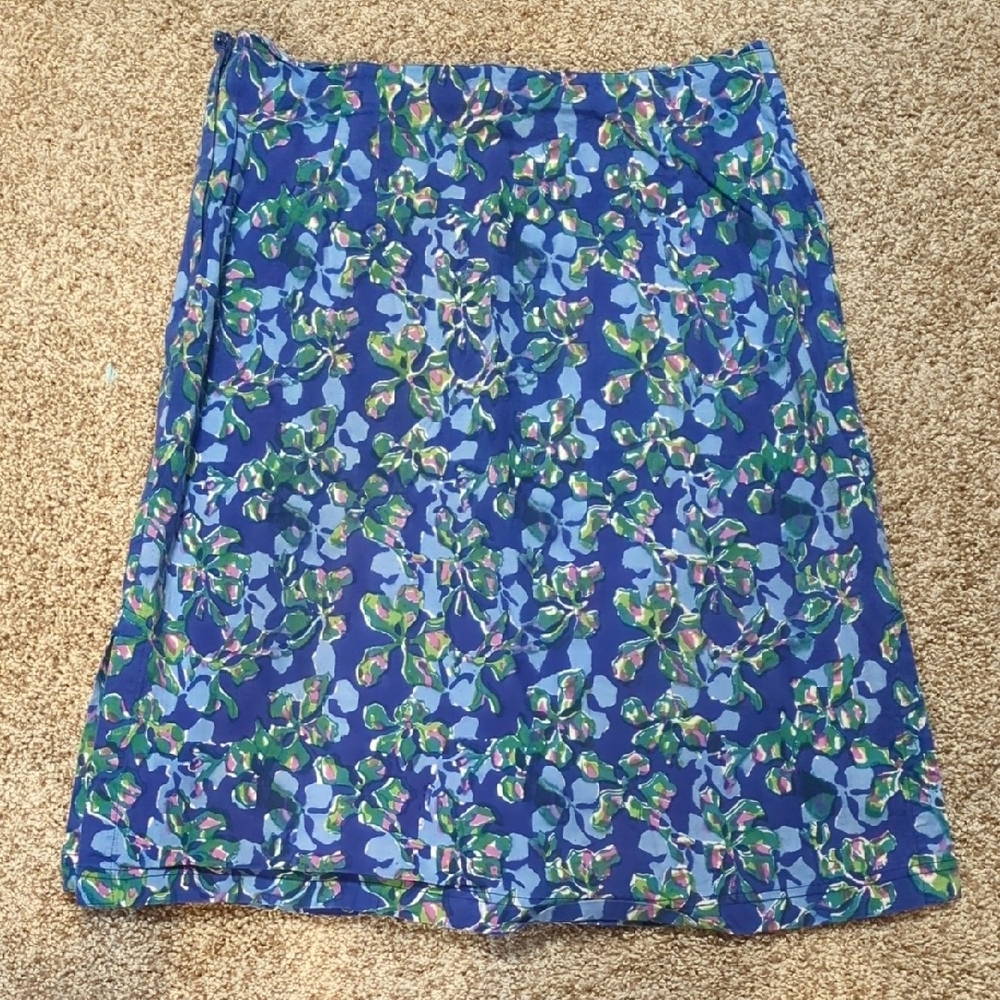 Anokhi Floral Blue Women's Skirt
